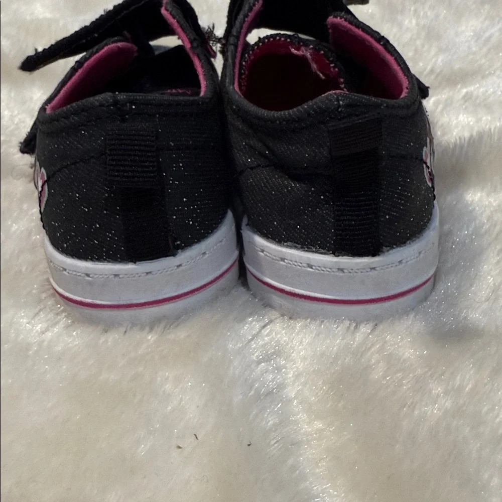 Disney Black‎ and Pink Polka Dot Sneakers